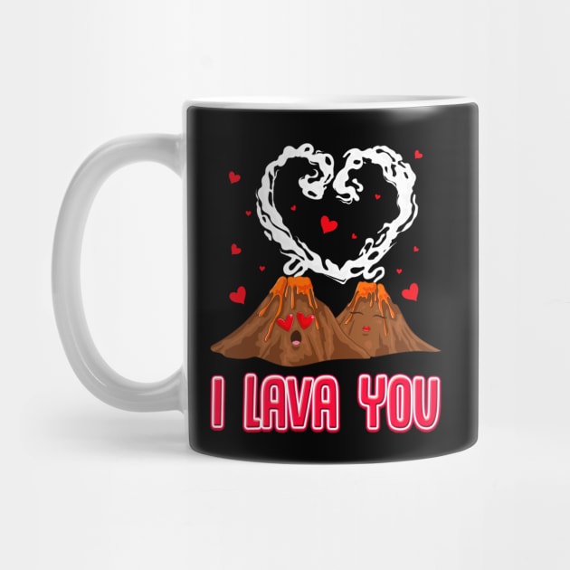 Funny I Lava You Volcano Valentine's Day Pun by theperfectpresents